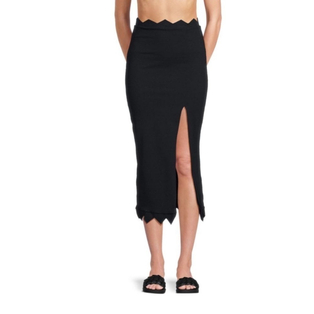 NEW Vix Slit Black Pencil Skirt